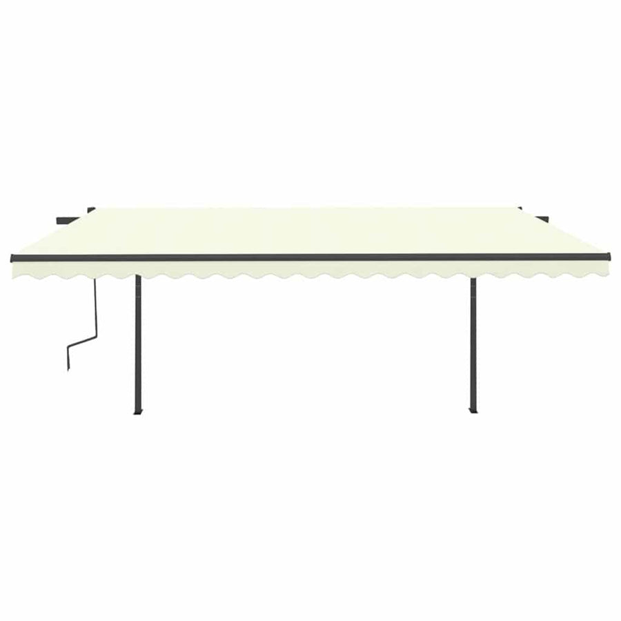 Manual Awning 5 x 3 m Cream 100% Polyester
