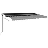 Manual Retractable Awning with Posts 5x3 m Anthracite - Extra Image
