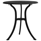3 Piece Bistro Set Cast Aluminium Black