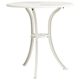 3 Piece Bistro Set Cast Aluminium White - Extra Image