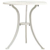 3 Piece Bistro Set Cast Aluminium White - Extra Image