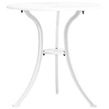 3 Piece Bistro Set Cast Aluminium White - Extra Image