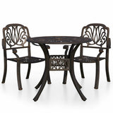 3 Piece Bistro Set Cast Aluminium Bronze