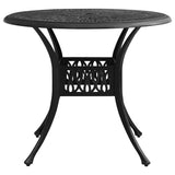3 Piece Bistro Set Cast Aluminium Black