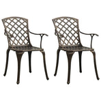3 Piece Bistro Set Cast Aluminium Bronze