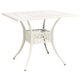 3 Piece Bistro Set Cast Aluminium White - Extra Image