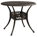 5 Piece Bistro Set Cast Aluminium Bronze - Extra Image