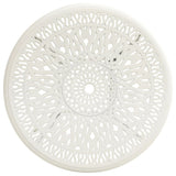 5 Piece Bistro Set Cast Aluminium White - Extra Image