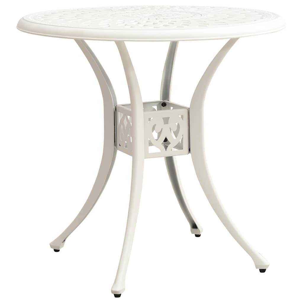 5 Piece Bistro Set Cast Aluminium White