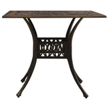 5 Piece Bistro Set Cast Aluminium Bronze - Extra Image