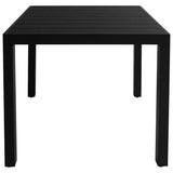 5 Piece Garden Dining Set Aluminium Black - Extra Image