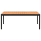 9 Piece Garden Dining Set Aluminium Black - Extra Image