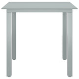 5 Piece Garden Dining Set Aluminium Silver and Black - Extra Image