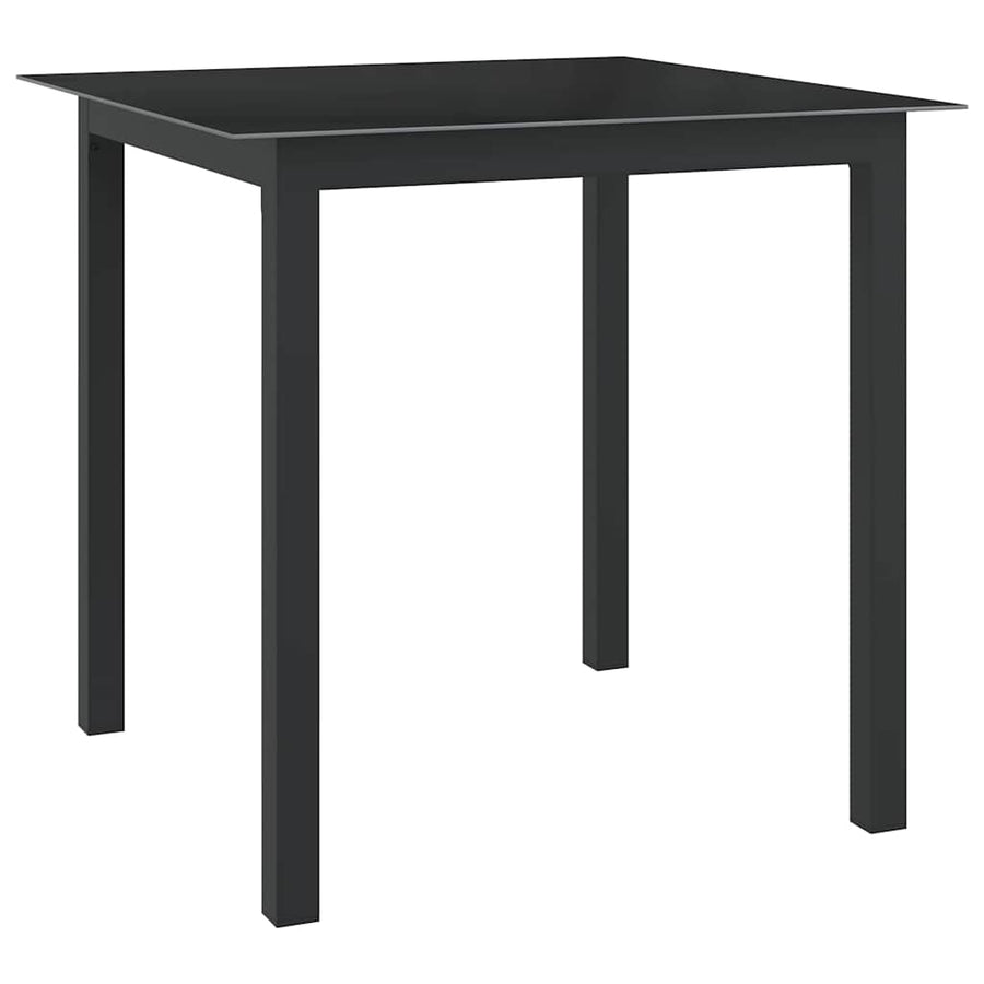 5 Piece Garden Dining Set Aluminium Anthracite