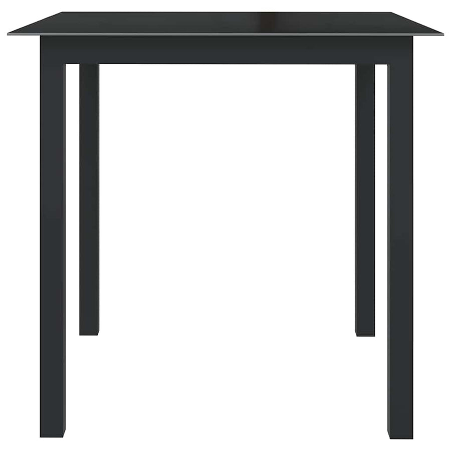 5 Piece Garden Dining Set Aluminium Anthracite