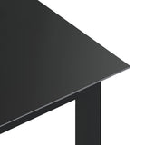5 Piece Garden Dining Set Aluminium Anthracite - 45-Degree Angle