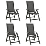 5 Piece Garden Dining Set Aluminium Anthracite