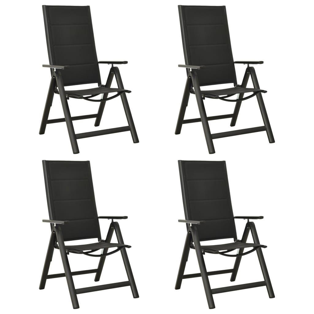 5 Piece Garden Dining Set Aluminium Anthracite
