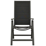 5 Piece Garden Dining Set Aluminium Anthracite - Low Angle