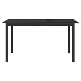 7 Piece Garden Dining Set Aluminium Anthracite - Side View