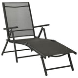 9 Piece Garden Lounge Set Black and Anthracite - 45-Degree Angle