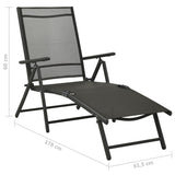 10 Piece Garden Dining Set Black and Anthracite - Extra Image
