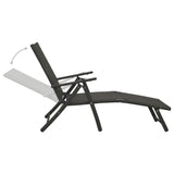 10 Piece Garden Dining Set Black and Anthracite - Rear View