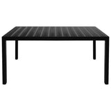 7 Piece Garden Dining Set Aluminium Black - Extra Image