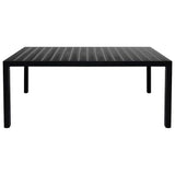 9 Piece Garden Dining Set Aluminium Black