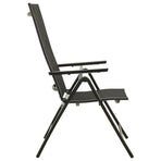 3 Piece Bistro Set Black and Anthracite