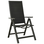 3 Piece Bistro Set Black and Anthracite