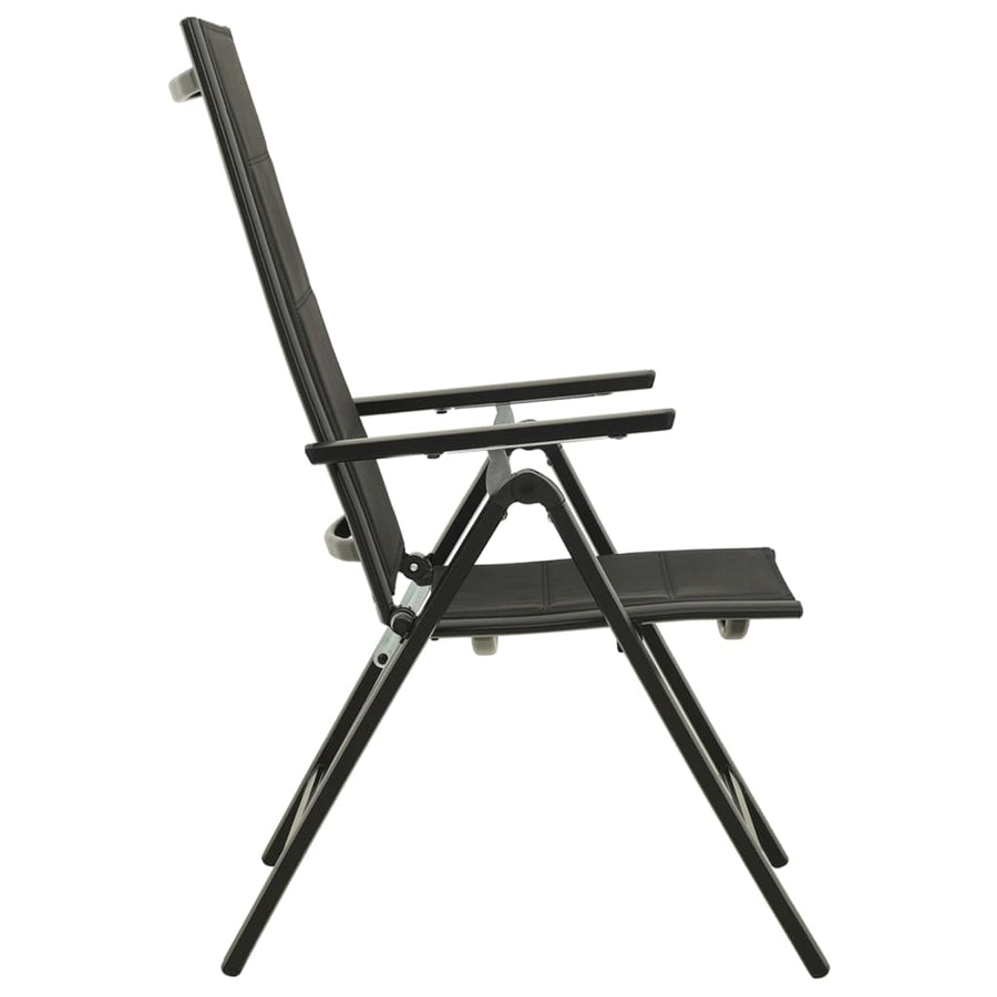 3 Piece Bistro Set Black and Anthracite