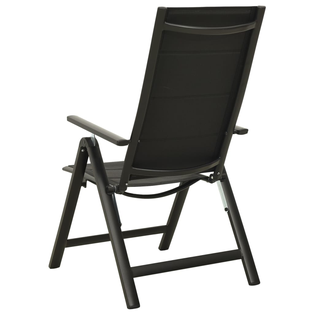 3 Piece Bistro Set Black and Anthracite