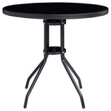 5 Piece Garden Dining Set Aluminium and Textilene Black - Extra Image