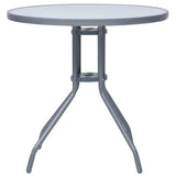 5 Piece Garden Dining Set Aluminium and Textilene Silver - Extra Image