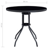 5 Piece Bistro Set Black and Anthracite - Extra Image