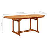 7 Piece Garden Dining Set Poly Rattan Grey - Extra Image