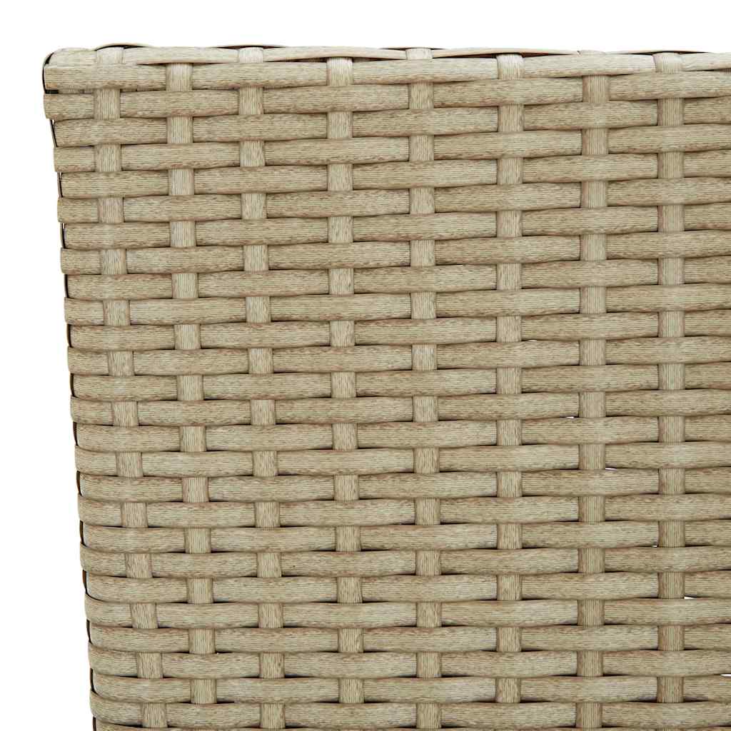 3 Piece Garden Dining Set Beige