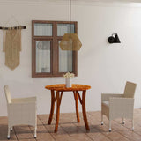 3 Piece Garden Dining Set Beige