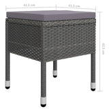 5 Piece Garden Dining Set Grey - Extra Image