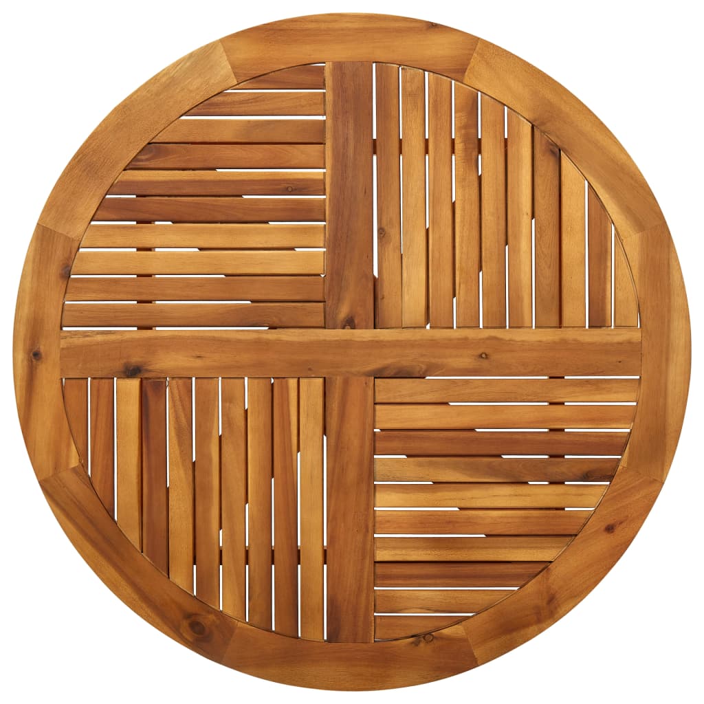 3 Piece Garden Dining Set Brown