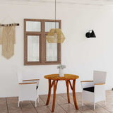 3 Piece Garden Dining Set White