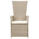 3 Piece Garden Dining Set Beige