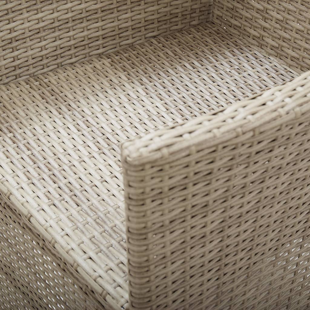 3 Piece Garden Dining Set Beige