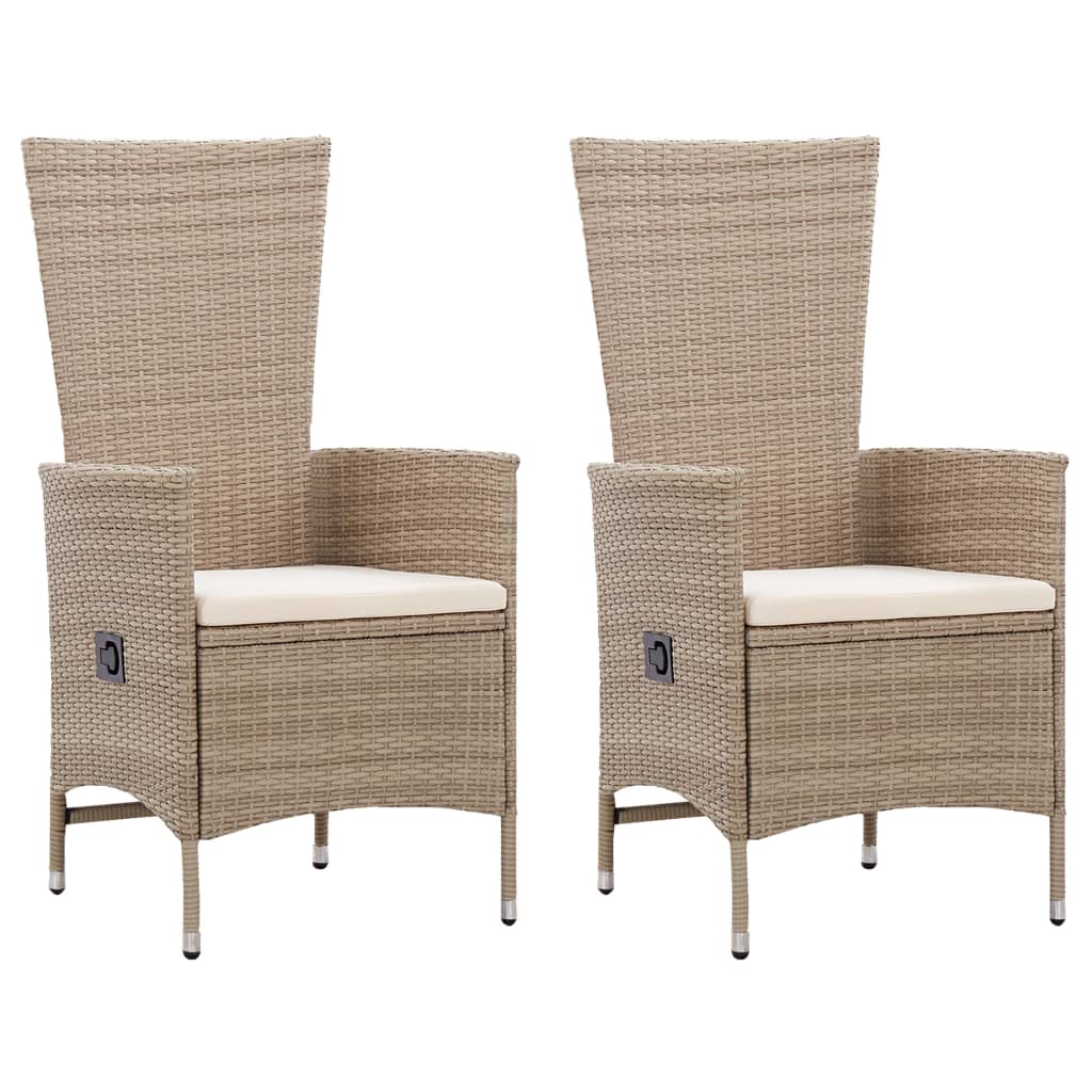 3 Piece Garden Dining Set Beige