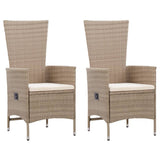 3 Piece Garden Dining Set Beige