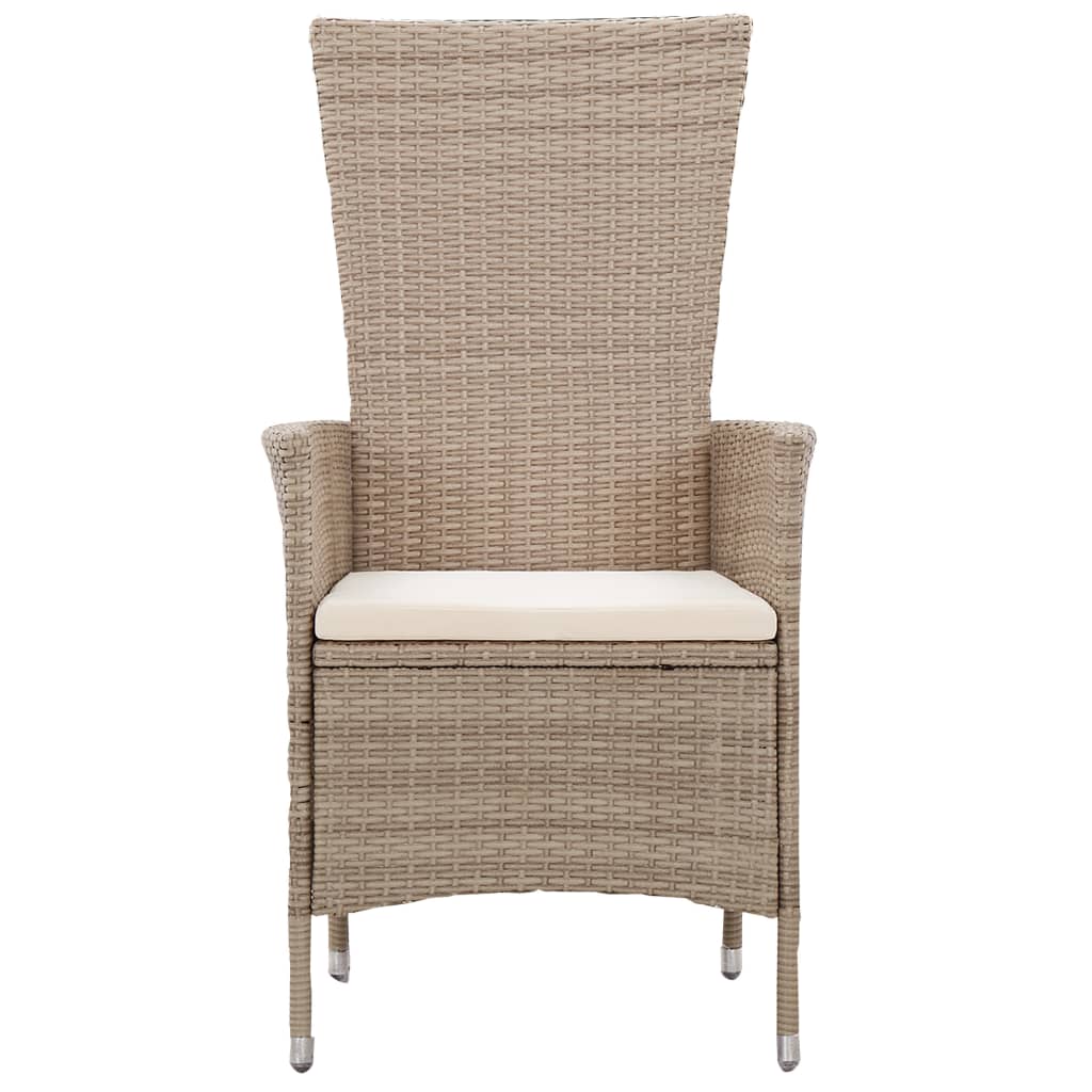 3 Piece Garden Dining Set Beige