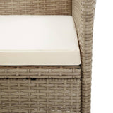 5 Piece Garden Dining Set Beige - Extra Image