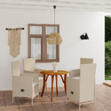 5 Piece Garden Dining Set Beige