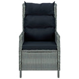 3 Piece Garden Dining Set Light Grey